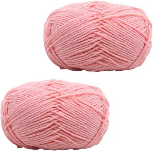 Miniatura 3 de 3.53 oz (2 rollos) Hilo de algodón de leche ecológico de algodón de ganchillo para tejer bufanda/hilo de ganchillo de lujo, cálido, suave, ligero, #1