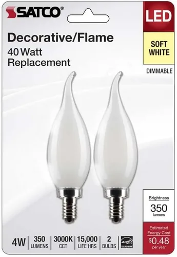 Miniatura 2 de FLMN LED CA10 E12 4W 2PK