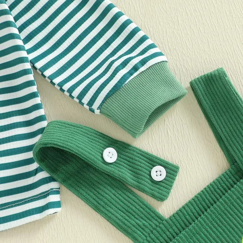 Miniatura 296 de Conjunto de ropa de otoño e invierno para bebé y niño, sudadera larga con capucha y pantalones para niños pequeños, 6, 12, 18, 24 meses, 2T