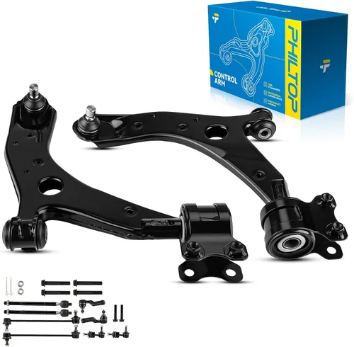 Miniatura 42 de PHILTOP Kit de suspensión delantera de 10 piezas, brazos de control inferiores con juntas de bola, eslabones de extremo de barra estabilizadora