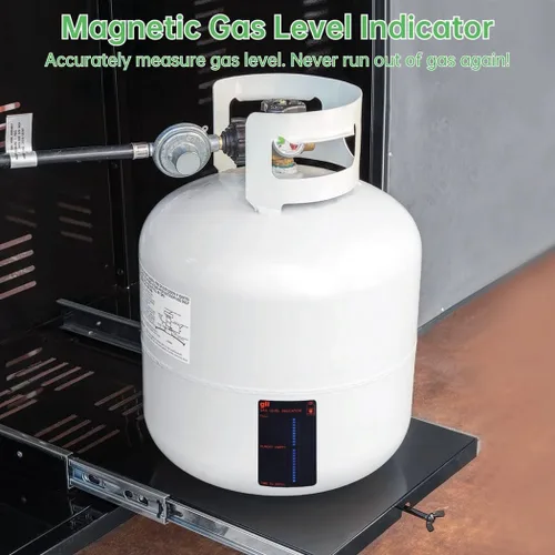 Miniatura 5 de Indicador magnético de nivel de gas para cocinas domésticas, indicador de nivel de gas butano, 8 indicadores de nivel de combustible de propano