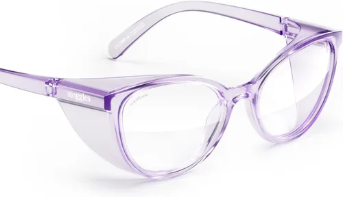 Miniatura 9 de Stoggles Gafas de Seguridad Cat Eye con Certificación Z87.1, Bloqueo de Luz Azul, Lente de Bloqueo UV, Protección Superior y Lateral, Antivaho