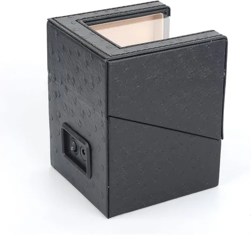 Miniatura 4 de Enrollador automático de un solo reloj con motor Mabuchi japonés silencioso, adaptador de CA o funciona con pilas (batería no incluida), Reloj Winder