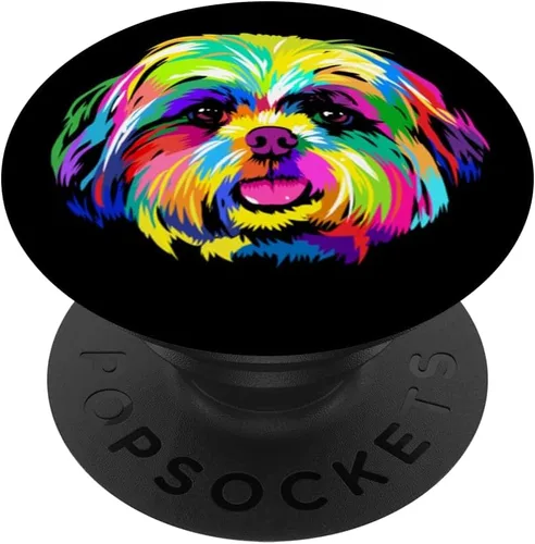 I SHIH TZU NOT Dog Puppy Pup Adorable Dog Lover Watercolor PopSockets intercambiables PopGrip