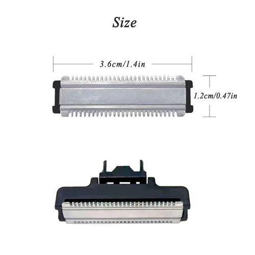 Miniatura 3 de INVODA OneBlade - Cabezales híbridos de repuesto para recortadora y afeitadora eléctrica para hombres, impermeable, húmedo y seco (paquete de 1)