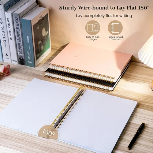 Miniatura 4 de FLYING EAGLE 8.5 x 11 Cuaderno de gráficos grande de papel en espiral, cuaderno de cuadrícula gráfica en espiral, 210 páginas, cuaderno de tapa dura