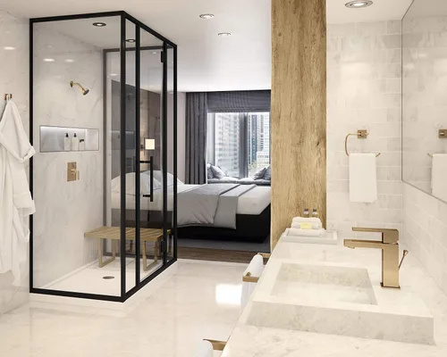 Miniatura 9 de Symmons SLS-3612-MB-1.0 Duro Grifo de baño de una sola manija