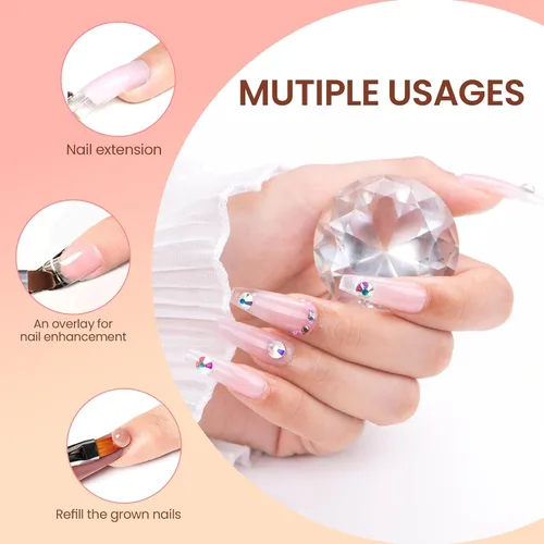 Miniatura 4 de Love easy PolyGel 1.76 oz - Gel de extensión de uñas - Natural Nude