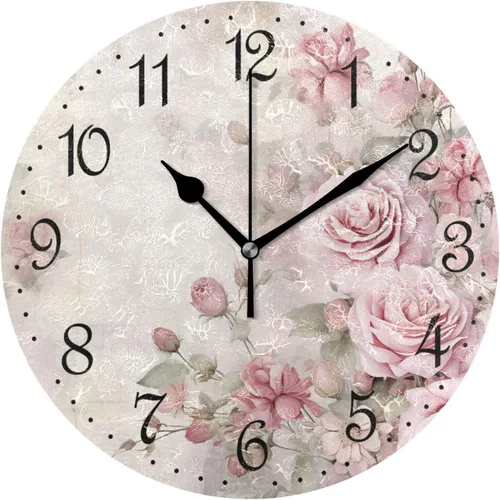 Miniatura 9 de ALAZA Reloj de pared de vaca de granja de 10 pulgadas, funciona con pilas, silencioso, sin tictac, decoración del hogar para cocina, sala de estar