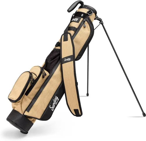 Miniatura 12 de The Original Sunday Golf Loma Bag - Bolsa de golf ligera con correa y soporte, fácil de transportar bolsa de pie para campo de prácticas, par 3