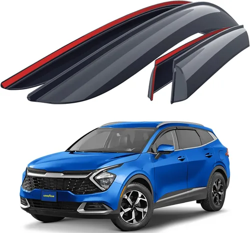 Miniatura 12 de Goodyear - Deflectores de ventana lateral irrompibles para Jeep Renegade 2015-2023, protectores de lluvia con cinta adhesiva, viseras de ventana