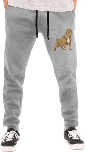 Miniatura 2 de American Bully Men's Fleece Pants Trousers Casual Sports Pants Inner Fleece