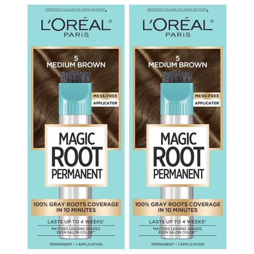 Miniatura 15 de L'Oréal Paris Magic Root - Tinte permanente para el cabello, kit de tinte de cabello de 10 minutos para rescatar raíces con cobertura de cabello 6