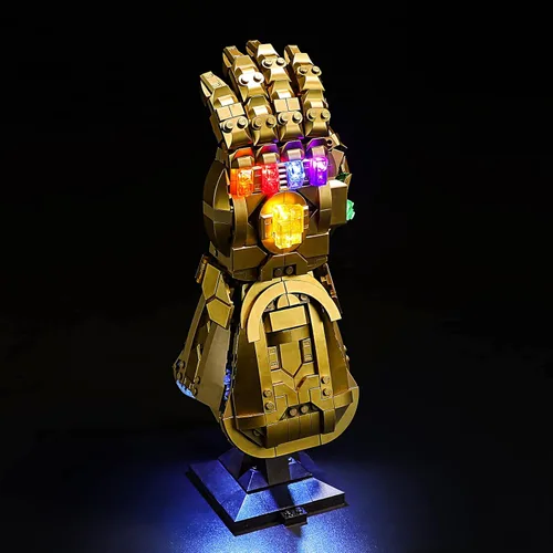 Miniatura 3 de YEABRICKS Luces LED para bloques de construcción de modelo Lego-76191 Marvel Infinity Gauntlet (el set de Lego NO está incluido)