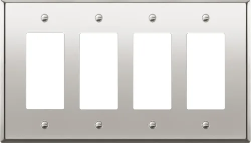 Miniatura 22 de LIDER Placa decorativa de pared de metal para interruptor o receptáculo, cubierta de salida de acero inoxidable, resistente a la corrosión