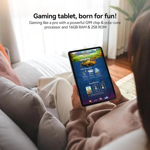 Miniatura 7 de Tableta Android de 12 pulgadas, tableta Android 15 con pantalla 2K, MTK G99 Octa-Core, expansión de 16 GB 256 GB 1 TB, WiFi 2.4/5G, cámara de 21 MP