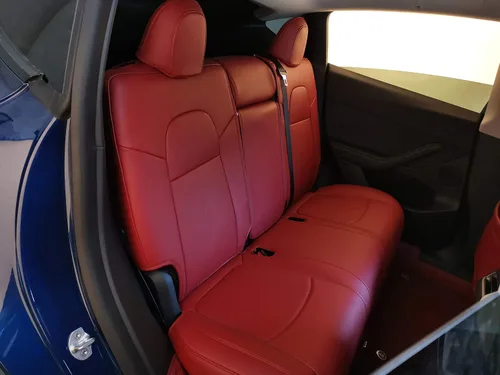 Miniatura 19 de Funda INCH EMPIRE para asiento de coche, ajuste personalizado para Tesla Model 3, protector de cojín de asiento de cuero sintético para 2017 2018