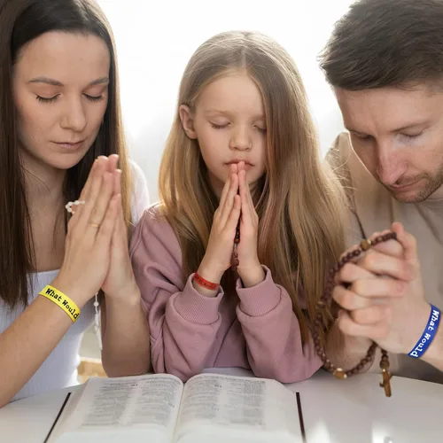 Miniatura 13 de Long tiantian WWJD - Pulsera con texto en inglés «What Would Jesus Do», pulseras WWJD para mujeres, pulseras W.W.J.D para hombres, joyería