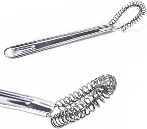 Miniatura 8 de Best Utensils - Mini batidor de huevos de acero inoxidable, espumador de leche de mano, espumador, mezclador de café cremoso, mezclador de salsa