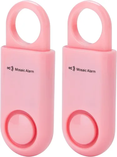 Miniatura 11 de Paquete de 2 alarmas de seguridad personal de 130 db con batería reemplazable por el usuario SOS de emergencia con sonido fuerte para mujeres