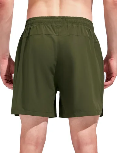 Miniatura 5 de Aleture Men's 5" Running Shorts Quick Dry Athletic Workout Gym Shorts with Pockets