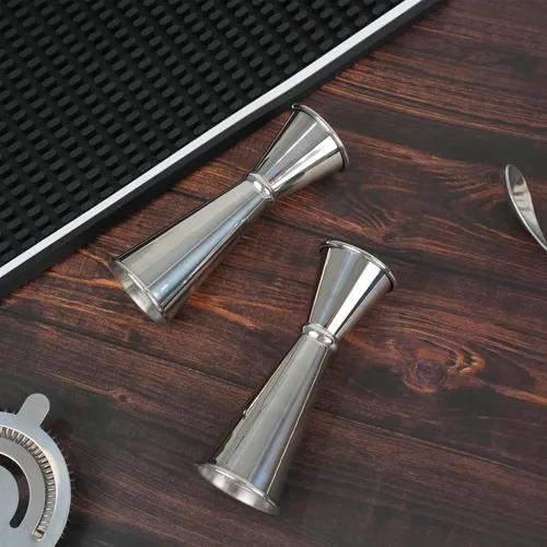 Miniatura 6 de Lexenic Jigger japonés prémium de 2 onzas y 1 onza con 7 medidas en el interior para camarero, jigger de acero inoxidable 304 resistente, accesorios