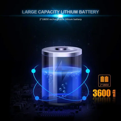 Miniatura 5 de WARSUN Y36 y Y40 - Luz de trabajo LED recargable, magnética, portátil, mecánica, funciona con pilas, 1200 lúmenes, súper brillante para reparación
