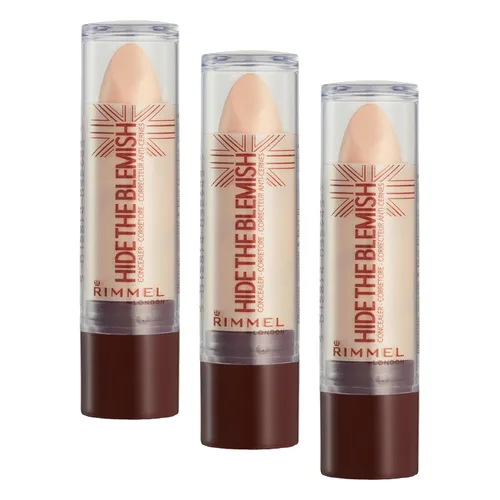 Miniatura 12 de Rimmel London Hide the Blemish - 103 Soft Honey - Corrector en barra, ultra cremoso, fácil de mezclar, 5 horas de uso, 0.16 onzas Miel suave