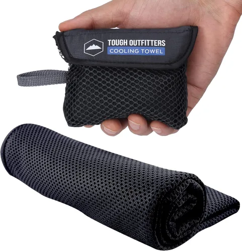 Toalla de Enfriamiento Tough Outdoors - Toallas de Enfriamiento para Cuello y Cara - Envoltura de Hielo y Paño de Sudor para Camping, Gimnasio, Yoga