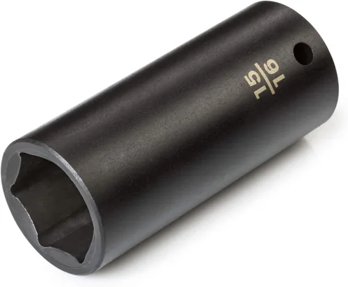Miniatura 62 de TEKTON SID23025 Dado de impacto profundo de 6 puntos de 1 pulgada impulsor de 1/2 pulgada