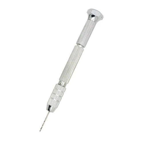 Miniatura 8 de Juego de taladros manuales de tornillo de cobre de precisión con 25 brocas micro giratorias, taladro manual para resina, joyería, PCB, plástico
