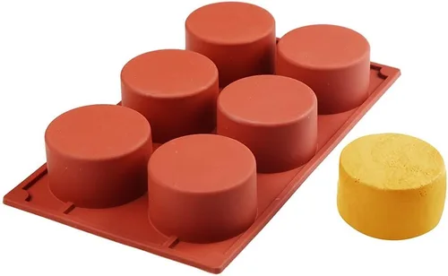 Miniatura 3 de Molde de silicona con forma de cilindro de 11/8/6 cavidades para hornear, postres, helados, mousse, herramientas de decoración de fondant