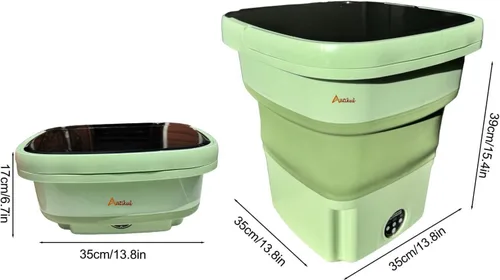 Miniatura 6 de Lavadora portátil mejorada, mini lavadora de 15 L, nuevo interruptor, lavadora plegable de ropa interior, ropa para bebés y ropa pequeña, adecuada