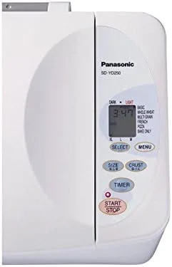 Miniatura 2 de Panasonic SD-YD250 máquina de pan automática con dispensador de levadura, color blanco