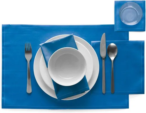 Miniatura 2 de MY DRAP Mantel individual (azul real, paquete de 12)