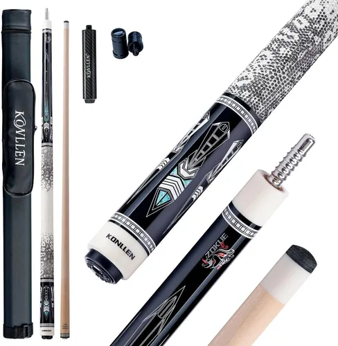 Miniatura 14 de KONLLEN Maple Pool Cue Stick – Low Deflection Performance Billiard Cue for Adults, Professional Play