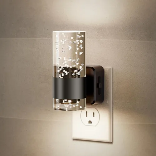 Miniatura 24 de JandCase Luz nocturna, luces nocturnas automáticas enchufables a la pared, luz nocturna LED regulable con brillo ajustable, luces nocturnas