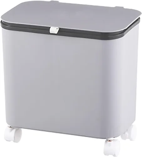 Miniatura 9 de Contenedor de compost para cocina, contenedor de compost para cocina interior, sellado, poleas fijas, botes de basura con tapas y separadores Verde