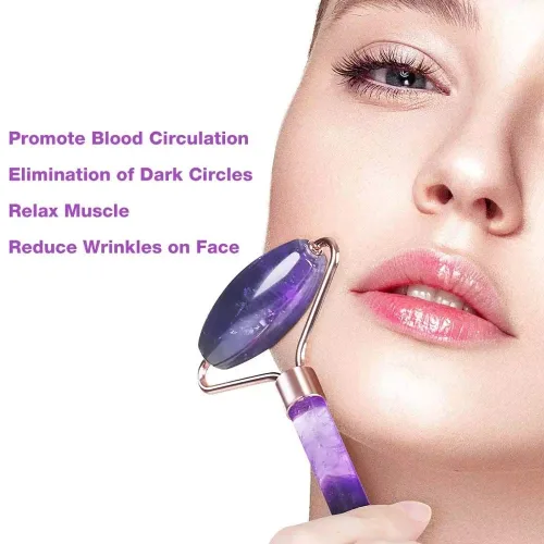 Miniatura 5 de Rodillo de jade, rodillo facial, rodillo de belleza facial, herramientas para el cuidado de la piel, masajeador de cuarzo para cara, ojos, cuello