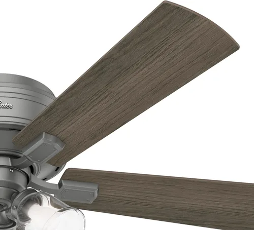 Miniatura 11 de Hunter Ventilador de techo interior de 52 pulgadas con luces LED y cadena de tracción, ventilador de techo de perfil bajo, 5 aspas, para dormitorio