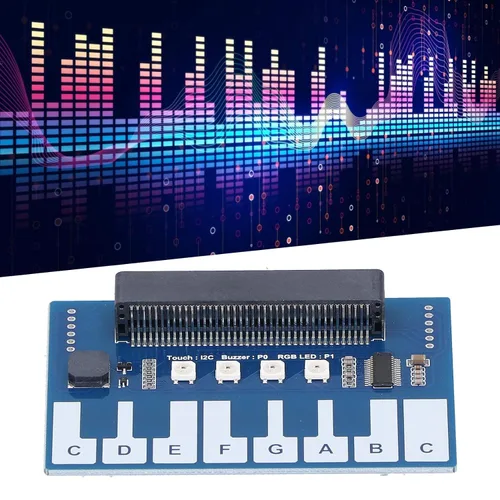 Miniatura 5 de Mini tablero de expansión del módulo de piano, controlador táctil capacitivo TTP229 I2C tablero de desarrollo de interfaz para micro bit