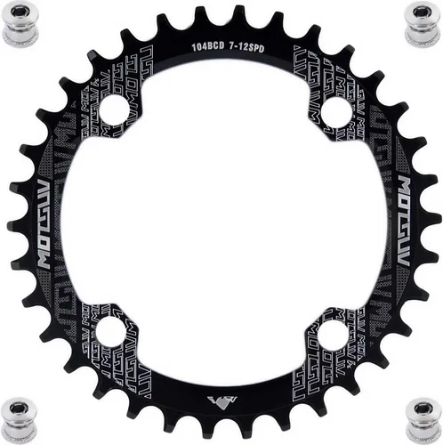 Miniatura 14 de YBEKI Plato de grado profesional 104BCD (30-52T) CNC 7075-T6 Aluminio Narrow-Wide MTB/Carretera Redondo Ovalado Corona de Bicicleta Compatible