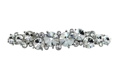 Miniatura 23 de Faship AB Premium Rhinestone Crystal Floral Pequeño Pasador De Pelo Clip