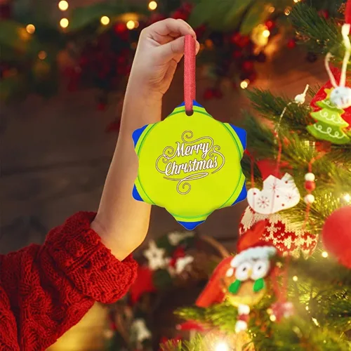 Miniatura 4 de Adornos de pelota de tenis para árboles de Navidad, adornos deportivos de Navidad personalizados 2022, adornos colgantes conmemorativos de Navidad