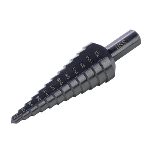 Miniatura 6 de HSS 7/8-1-3/8 Brocas de acero de alta velocidad, doble flauta grande Unibit para perforación de agujeros en hierro, cobre, aluminio, madera, plástico