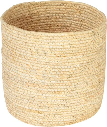 Miniatura 12 de Household Essentials Cesta de basura tejida, papelera de cuerda de papel gris para baño, dormitorio, oficina