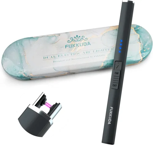 Miniatura 18 de 【Actualizado】 Encendedor Eléctrico de Velas de Doble Arco Encendedor USB Recargable Encendedores de Arco de Plasma para Velas (Oro Rosa)