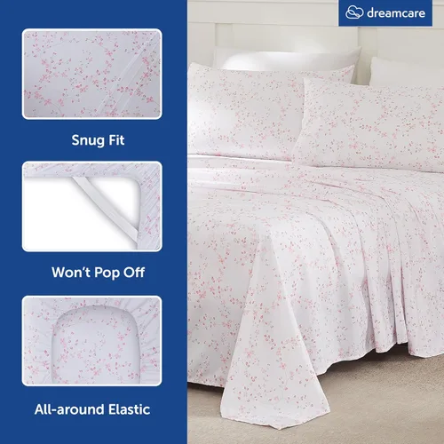 Miniatura 495 de DREAMCARE Juego de sábanas Queen – 6 piezas Sábanas de enfriamiento – hasta 15” Sábanas profundas tamaño Queen – Colección 2500 Supreme – Extra 03