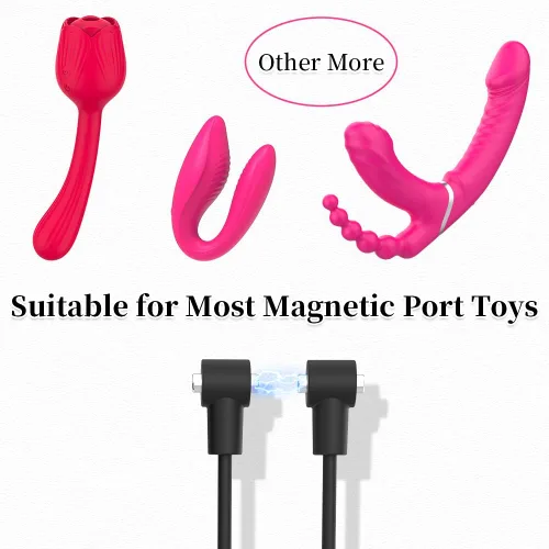 Miniatura 3 de Cable magnético universal de carga rápida USB para masajeador, adaptador USB de repuesto para computadora Cable de carga para masajeador compatible