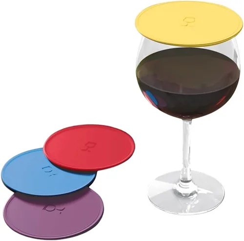 Drink Tops Tap and Seal - Cubierta para vaso de bebida al aire libre, succiona suavemente a los vasos para mantener las partículas fuera y reducir